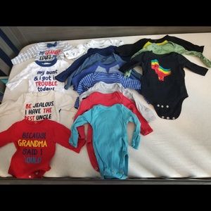 Newborn long sleeve onesies
